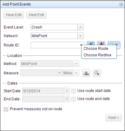 Selecting routes Selecting routes